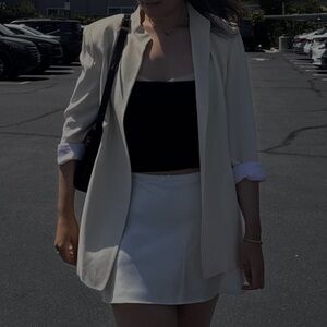 Silk Cream Blazer - size 14
